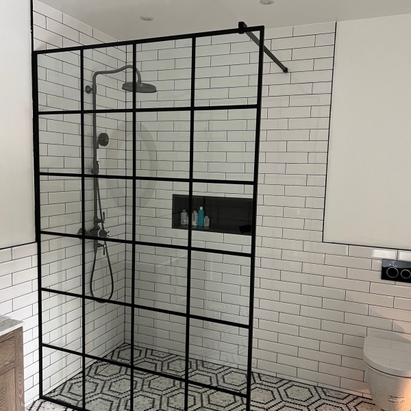 Black Matt Crittall Style Shower Enclosures, Screens, photo: 29