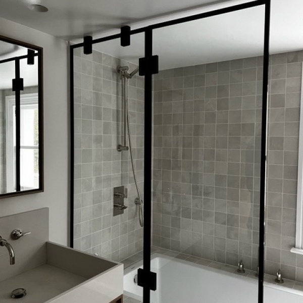 Black Matt Crittall Style Shower Enclosures, Screens, photo: 15