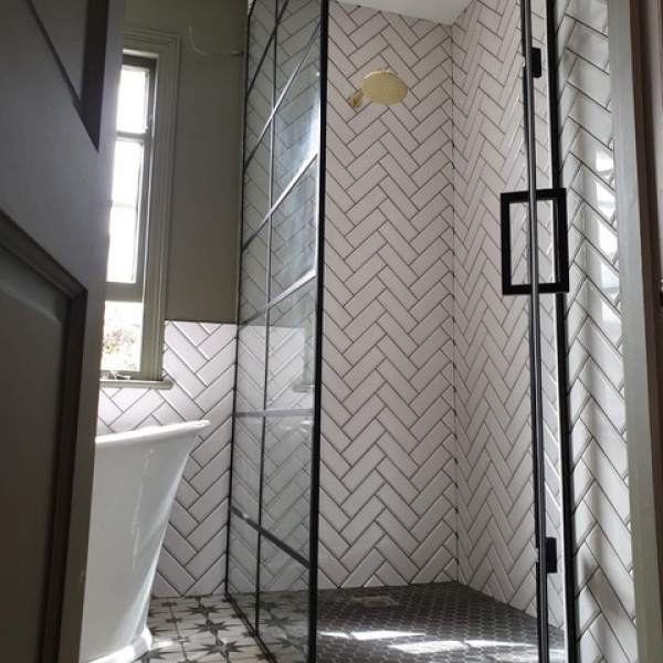Black Matt Crittall Style Shower Enclosures, Screens, photo: 91