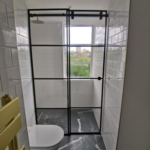 Black Matt Crittall Style Shower Enclosures, Screens, photo: 52