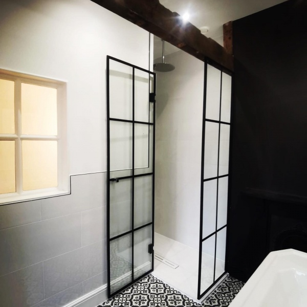 Black Matt Crittall Style Shower Enclosures, Screens, photo: 7