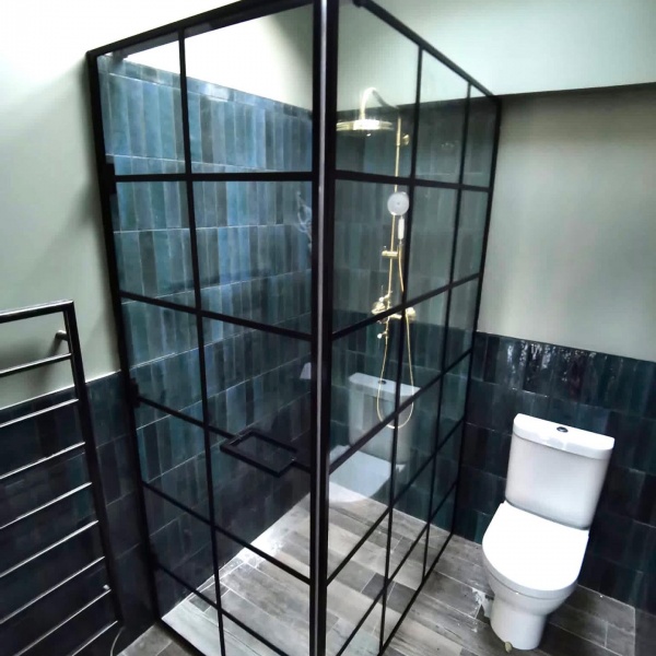 Black Matt Crittall Style Shower Enclosures, Screens, photo: 24