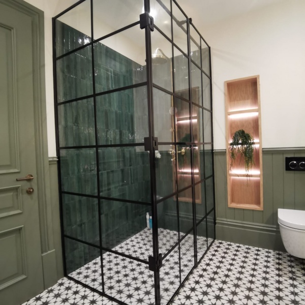Black Matt Crittall Style Shower Enclosures, Screens, photo: 25