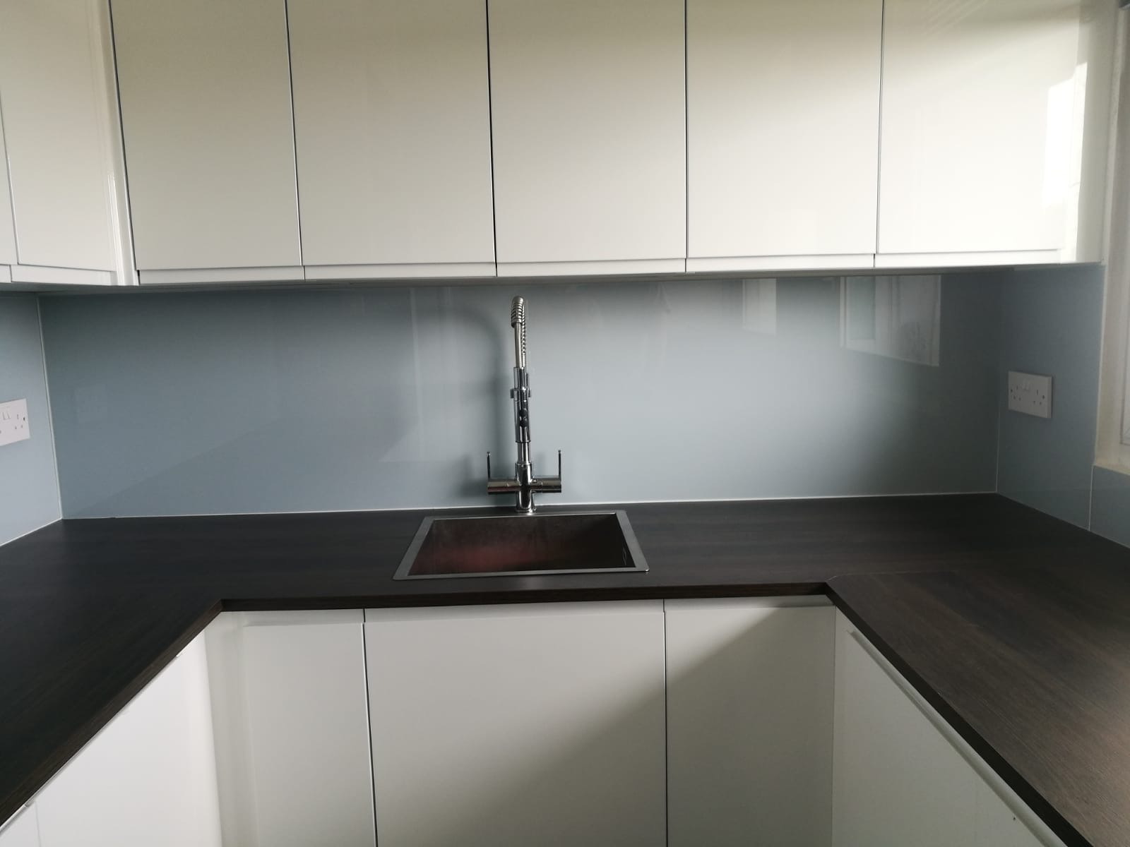 Ikea kitchen clearance glass splashbacks